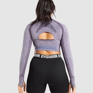 4 FOR $100  -  GYMSHARK Women's Purple Long Sleeve Top